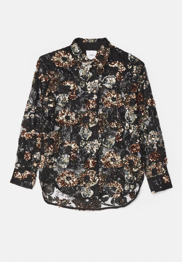AKNVAS CARA EMBROIDERED BUTTON DOWN