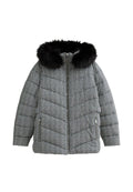 New Look Curves CURVES HERRINGBONE PRINT HOOD PUFFER