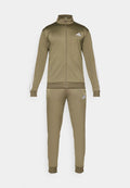adidas Sportswear 3 STRIPES SET - Tracksuit - olive strata/white