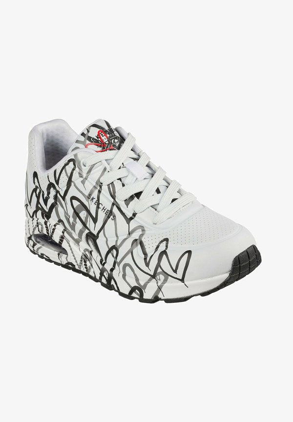 Skechers SPREAD THE LOVE - Trainers - white grey black