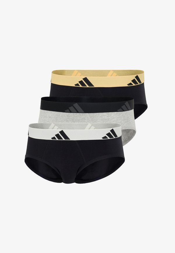 adidas Sportswear 3ER PACK ACTIVE FLEX  SLIP - Briefs - schwarz hellgrau