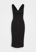 WAL G. CELIA V NECK MIDI DRESS