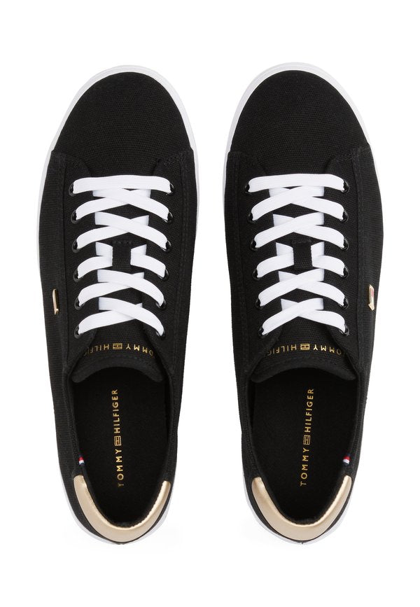 Tommy Hilfiger METALLIC HEEL CANVAS TRAINERS