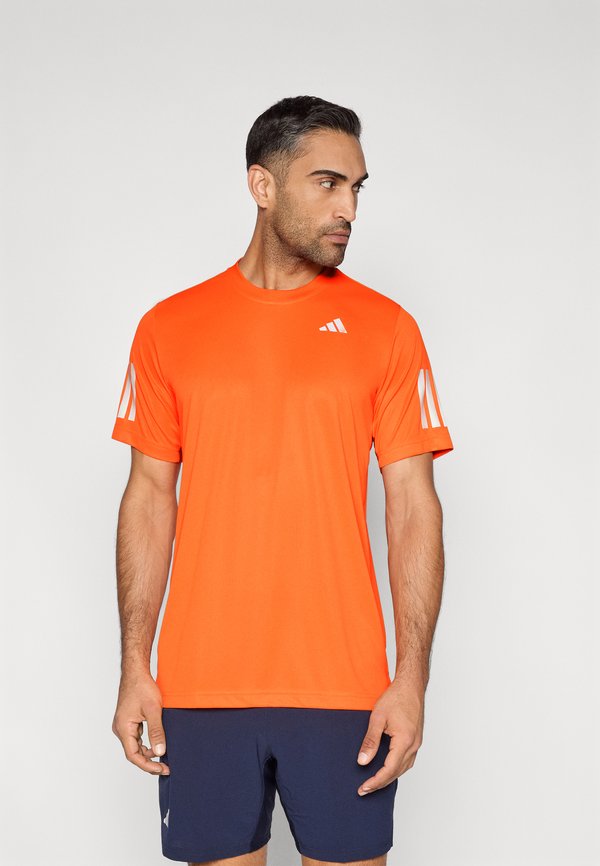 adidas Performance CLUB 3 STRIPES TEE - Sports T-shirt - pure orange
