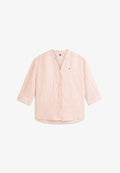 Tommy Hilfiger RELAXED FIT PURE HALF SLEEVE  - Blouse - chalk stp ecru fireworks