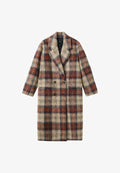 Mango CHECKED - Classic coat - beżowy