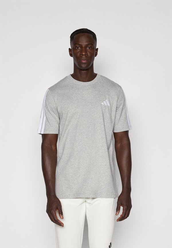 adidas Sportswear Print T-shirt - medium grey heather