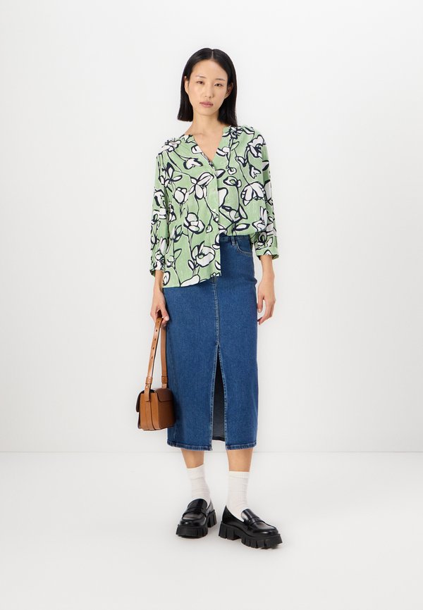 TOM TAILOR PRINTED WITH PLEATS