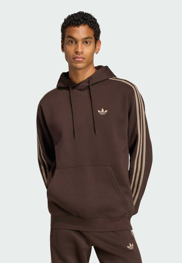 adidas Originals 3-STRIPES HOODY - Hoodie - aurora coffee
