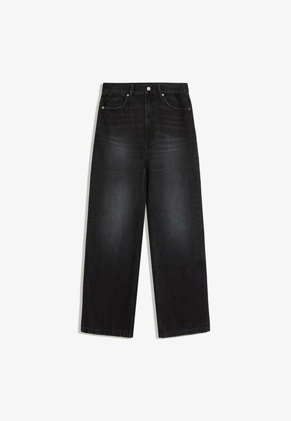 Bershka BAGGY - JEANS - Baggy Jeans - black