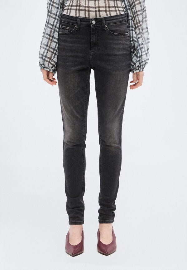 Tommy Jeans NORA MID RISE SKINNY BLACK JEANS