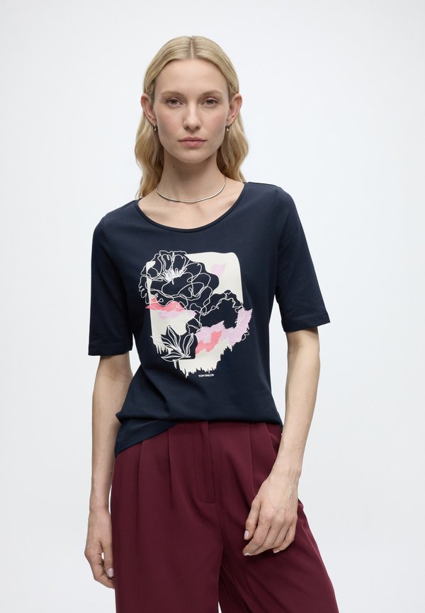 TOM TAILOR T-SHIRT CREW NECK WITH PRINT