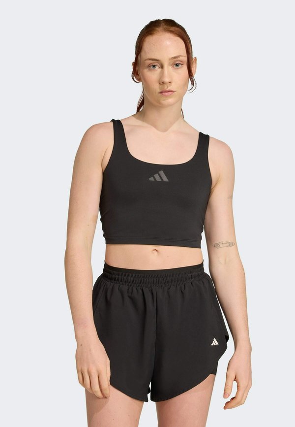 adidas Performance PWR TANK - Light support sports bra - black
