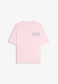 Bershka SHORT SLEEVE BOXY-FIT - PRINT T-SHIRT - Print T-shirt - light pink