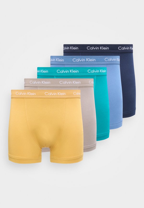 Calvin Klein Underwear 5 PACK - Trunks - driftwood/moonlight blue/fanfare
