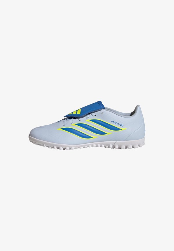 adidas Performance PREDATOR CLUB FOLD-OVER TONGUE  - Turf football boots - crystal sky ray blue team solar yellow