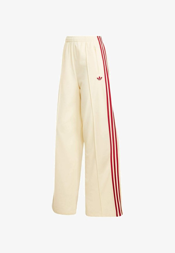 adidas Originals FIREBIRD LOOSE - Tracksuit bottoms - warm vanilla team victory red