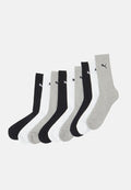 Puma CREW 9 PACK  - Sports socks - white/grey/black