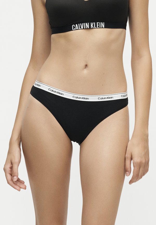 Calvin Klein Underwear ICON LOGO 3 PACK - Briefs - black/ grey heather/ marble snake