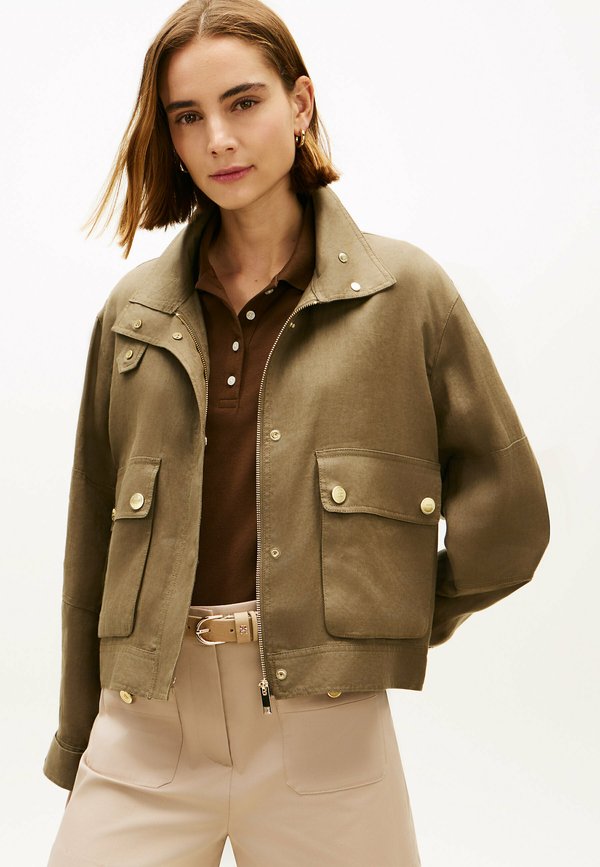 Tommy Hilfiger BUTTON UTILITY  - Summer jacket - mediterranean olive