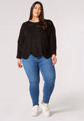 Apricot DISTRESSED BATWING