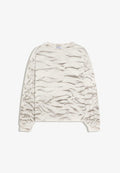 Bershka HEAVY WEIGHT TIE-DYE LONG SLEEVE - T-SHIRT - Long sleeved top - white
