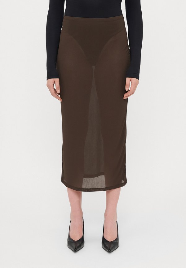 Gina Tricot Tall SHEER MIDI SKIRT
