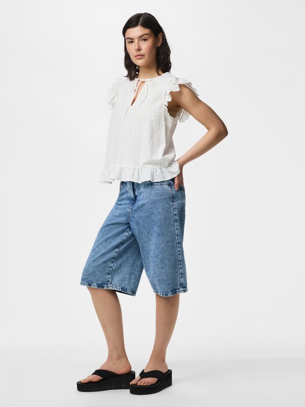 Pieces PCGOLDIE SL TOP WVN
