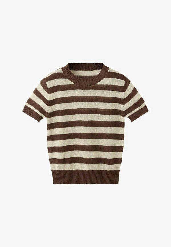 Mango ADULT - Print T-shirt - brown