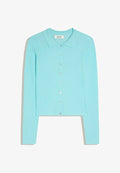 Bershka LIGHTWEIGHT JACKET – CARDIGAN - Cardigan - light blue