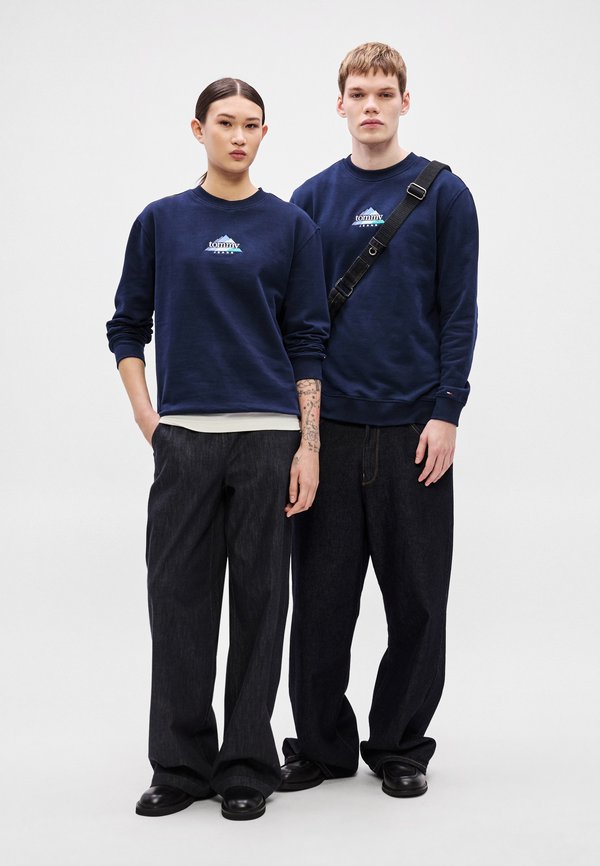 Tommy Jeans MOUNTAIN LOGO EMBROIDERY TERRY SWEATSHIRT