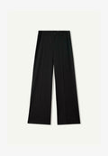 Bershka WIDE-LEG - TROUSERS - Trousers - black