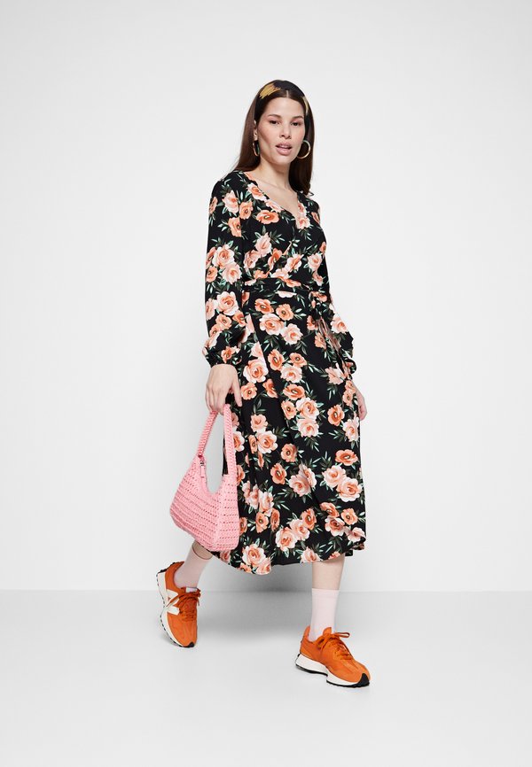 VILA VIDOTTIAS MIDI WRAP DRESS