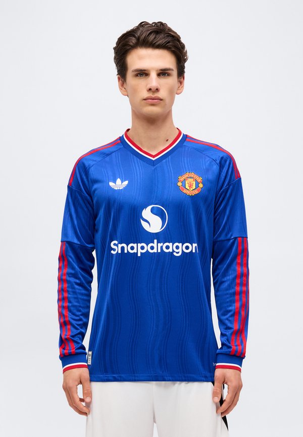 adidas Originals MANCHESTER UNITED 26/27 AWAY AUTHENTIC LONGSLEEVE - Club wear - team royal blue