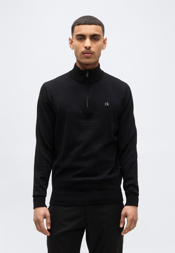 Calvin Klein Golf AVENUE HALF ZIP SWEATER - Jumper - black