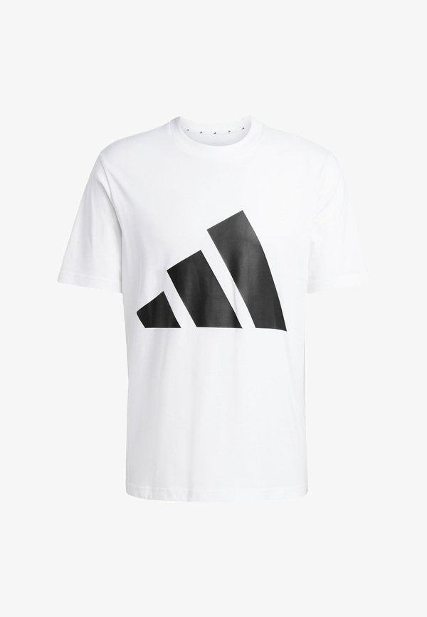 adidas Sportswear ESSENTIALS BIG LOGO SINGLE - Print T-shirt - white   black