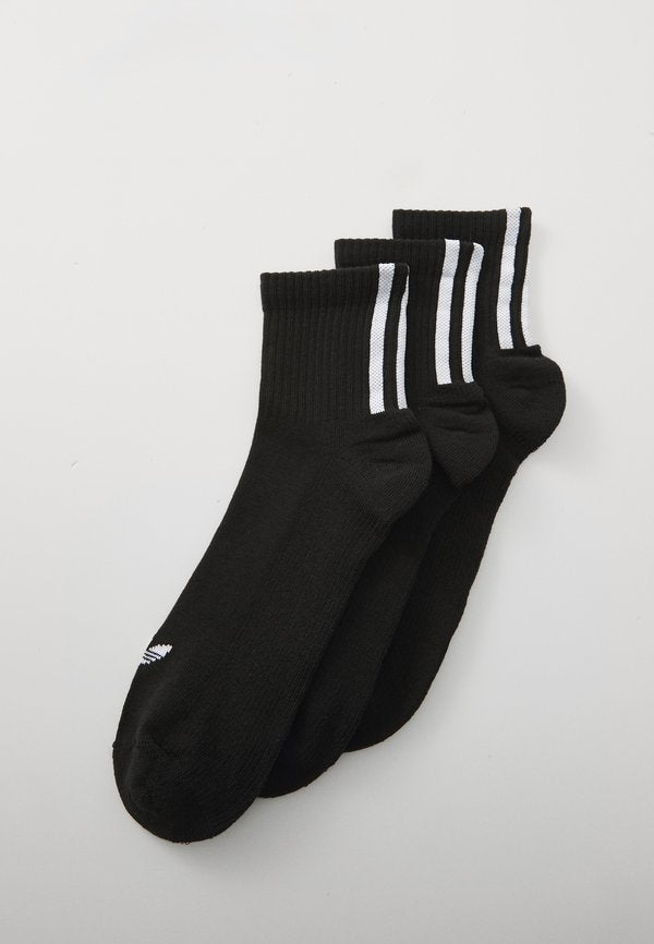 adidas Originals 1/4 SOCKS UNISEX 3 PACK - Socks - black