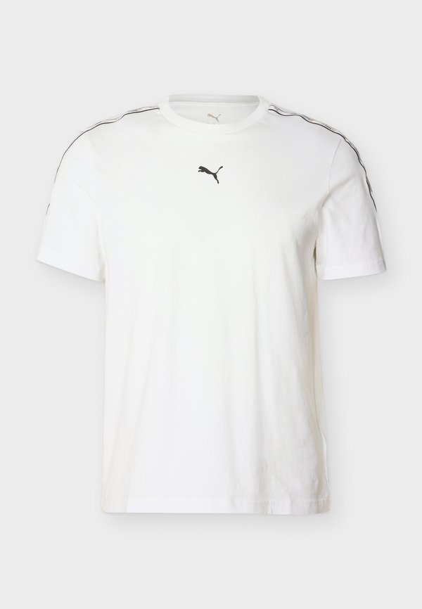 Puma ESS TAPE TEE - Print T-shirt - white