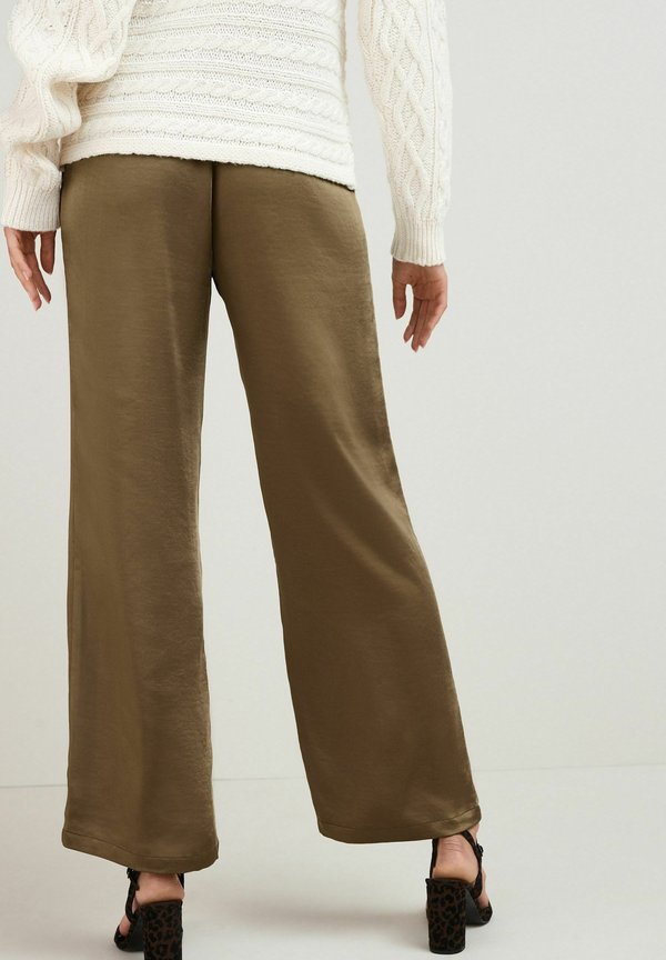 Next Waist Detail Satin Wide Leg Trousers