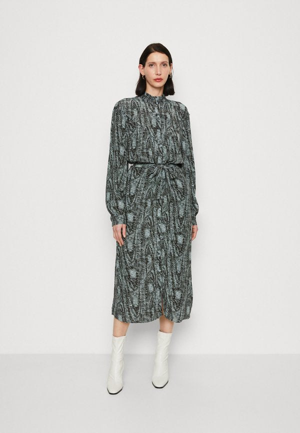 Expresso LONG DRESS WITH BALLOON SLEEVES AND BELT