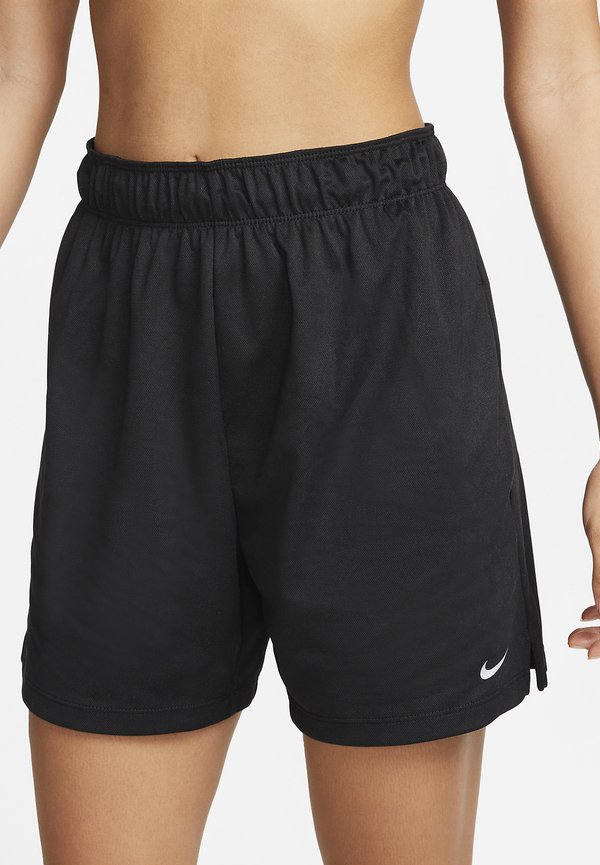 Nike Performance ATTACK SHORT - Sports shorts - black/white/reflective silver