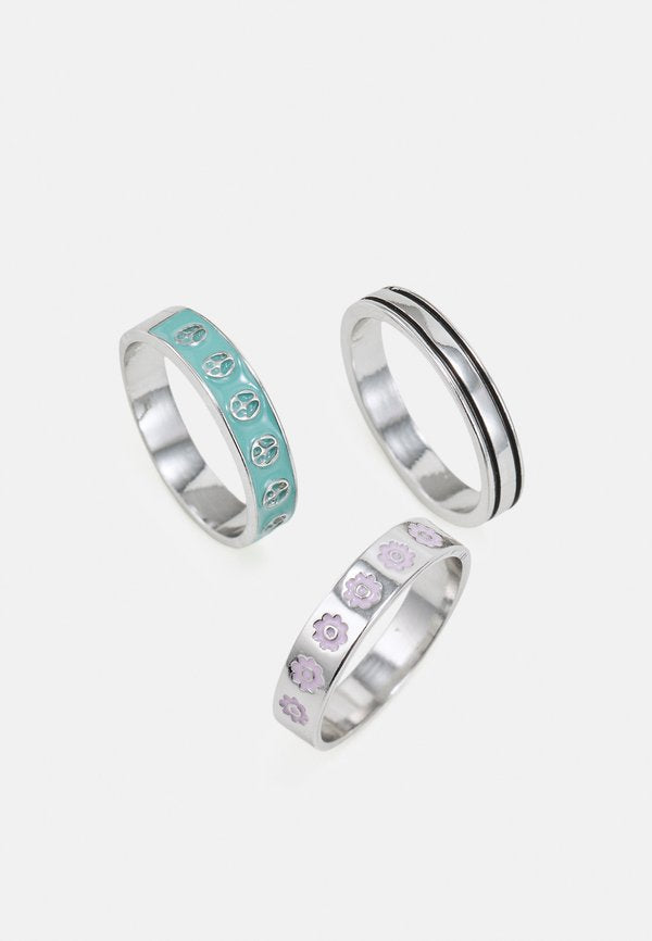 Uncommon Souls PEACE RINGS 3 PACK UNISEX