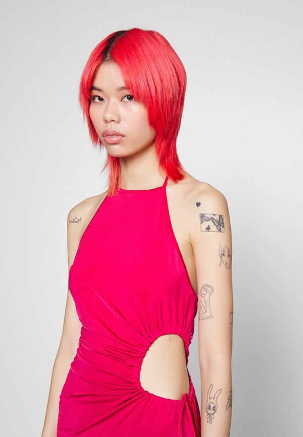 WAL G. KANDY CUT OUT MIDI DRESS