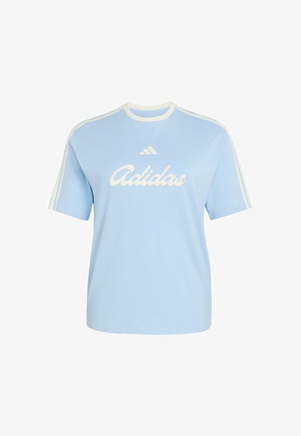 adidas Sportswear ADIDAS SPORTSWEAR LUX TIRO LOOSE GRAPHIC T-SHIRT - Print T-shirt - glow blue