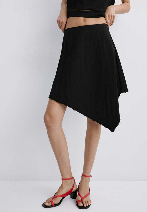 Mango ADULT - A-line skirt - czarny