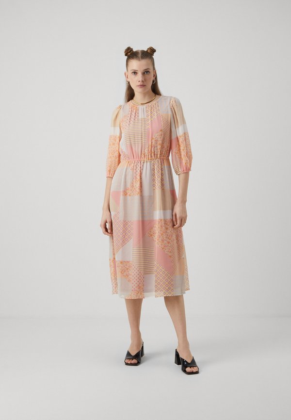 VILA VIBINE O NECK 3/4 SLEEVES MIDI DRESS