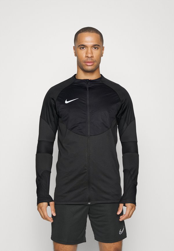 Nike Performance STRIKE WINTERIZED DRILL - Long sleeved top - black/silver
