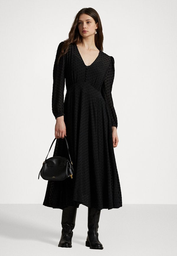 Polo Ralph Lauren SILK-BLEND BLOUSON DRESS