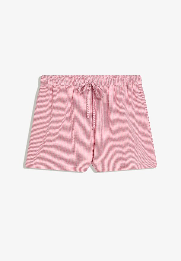 Bershka RUSTIC SHORTS WITH ELASTICATED WAIST - Shorts - red