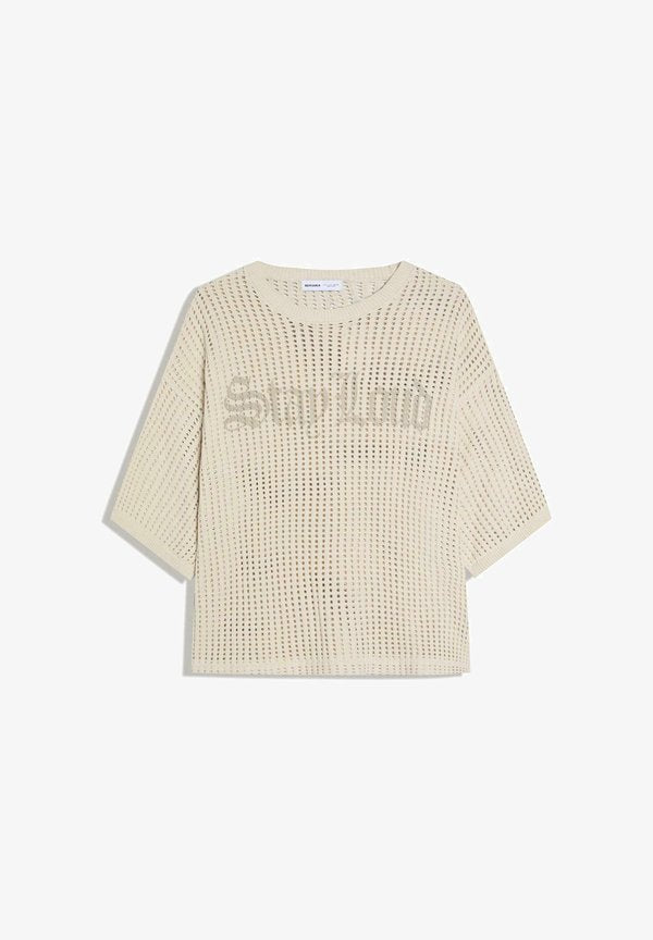 Bershka Print T-shirt - brown